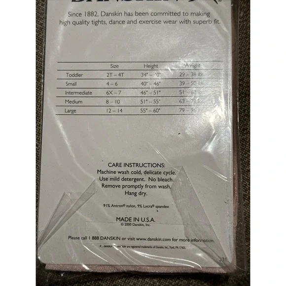 2 Danskin Ultra Shimmery Footed Tights Theat Pink Girl Large Styl 331 Dance Wear - Picture 9 of 9